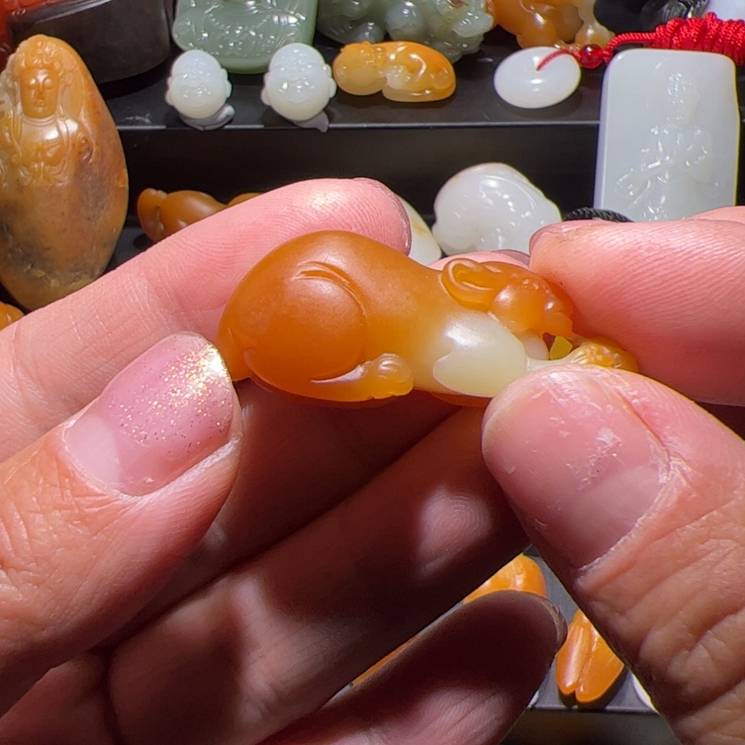 和田玉挂件未镶嵌久*