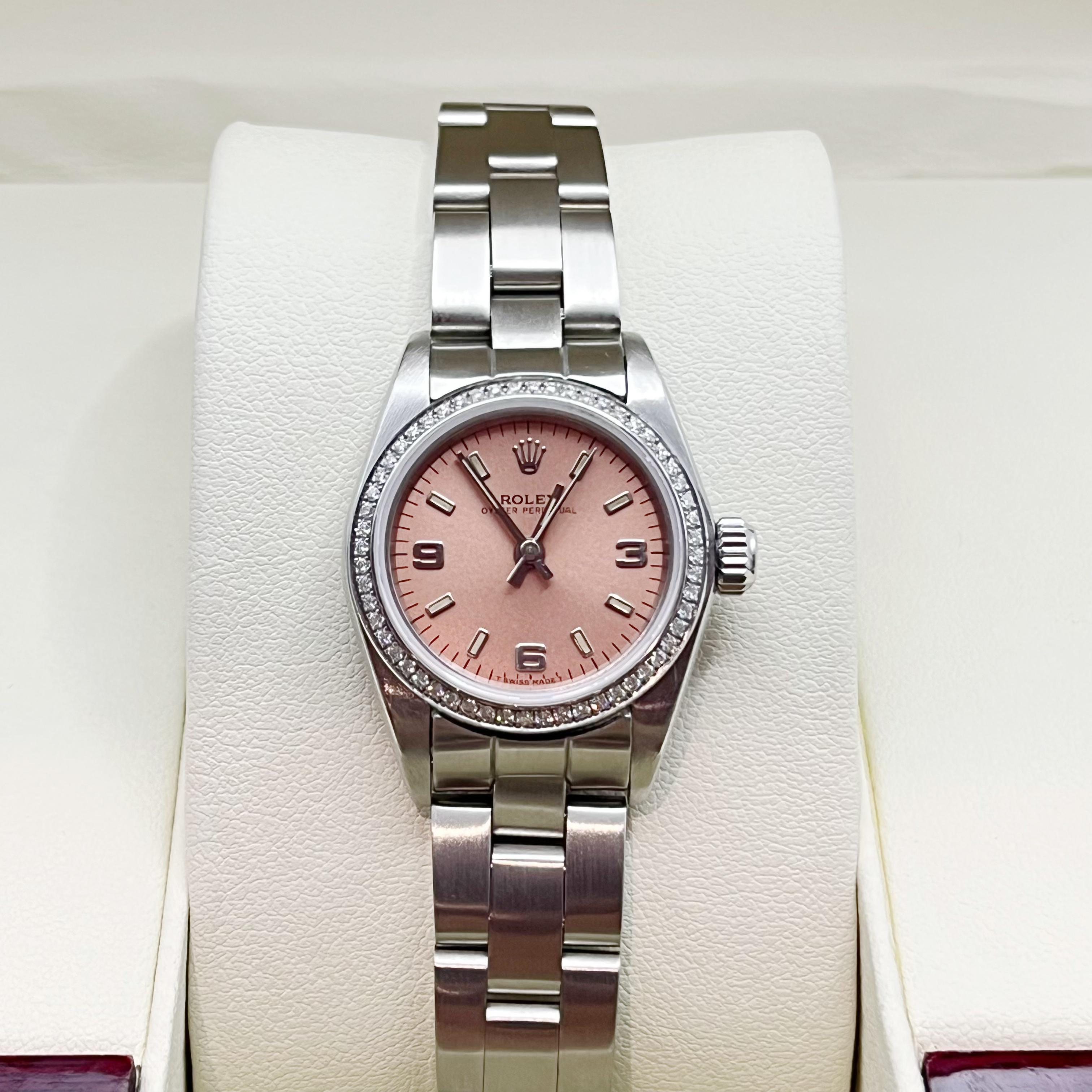 95新 Rolex/劳力士 蚝式恒动系列/表径25mm/自动机械/后镶钻
