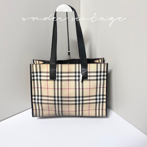 95新 BURBERRY/博柏利 burberry单肩包皮革托特包