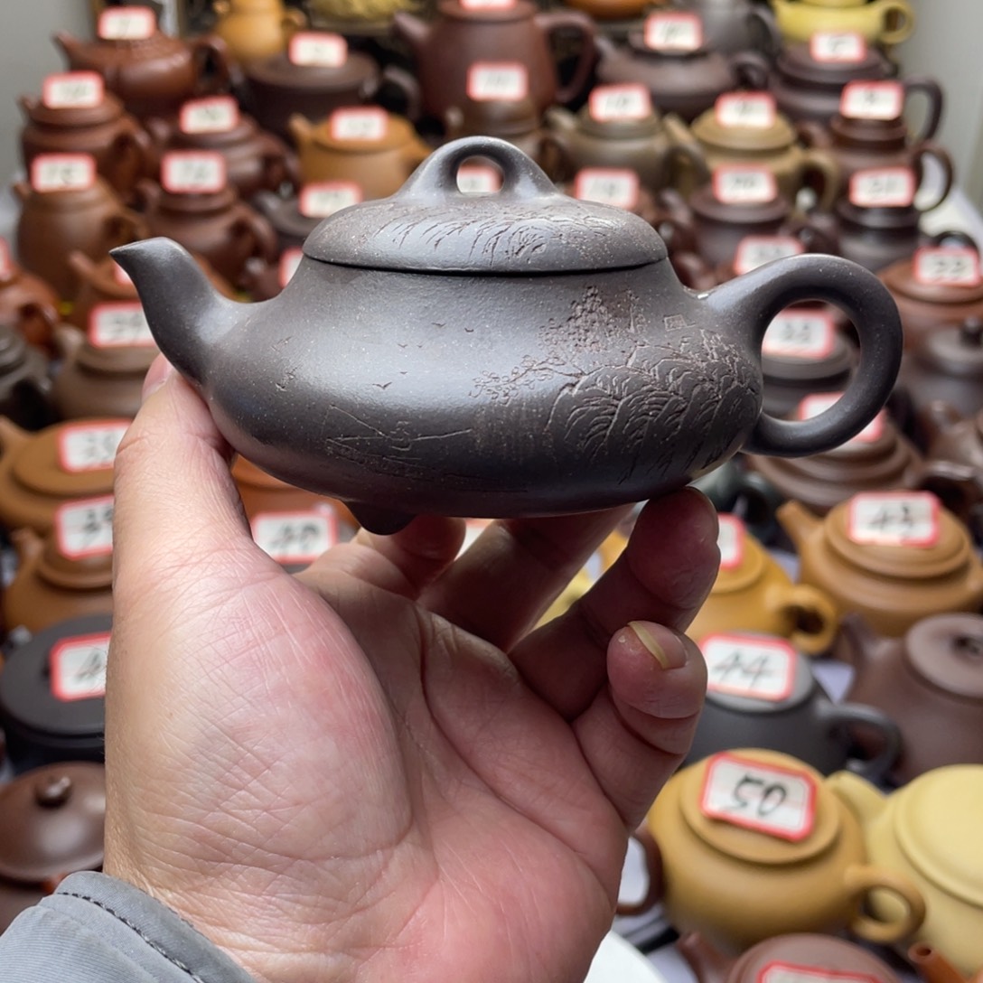 茶壶紫砂微瑕半手工