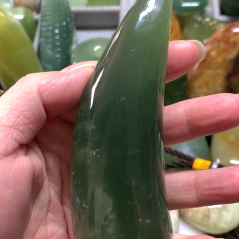 蛇纹石玉未镶嵌手把件