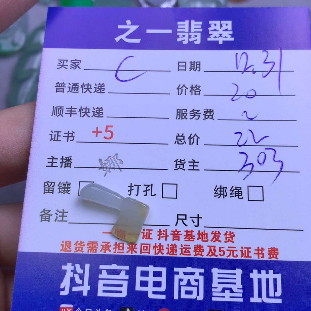 颈饰未镶嵌翡翠C**o