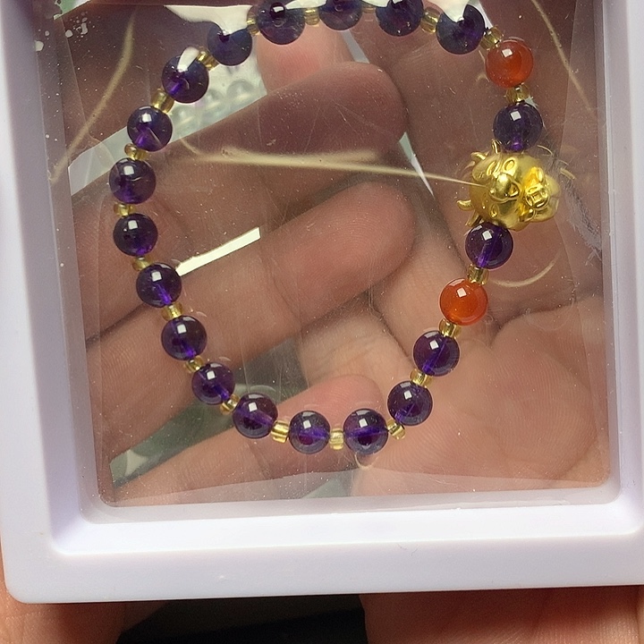 水晶颈饰未镶嵌紫