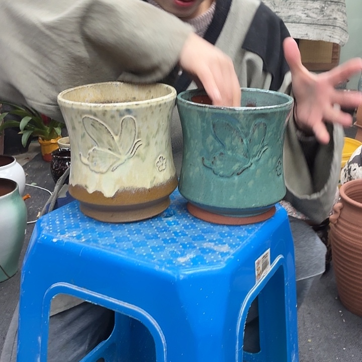 15×16 -粗陶花盆有孔-买买买