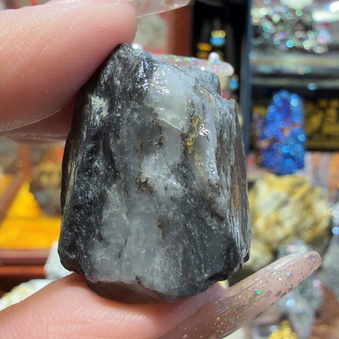 明22.7g聚金阁天然明金矿标