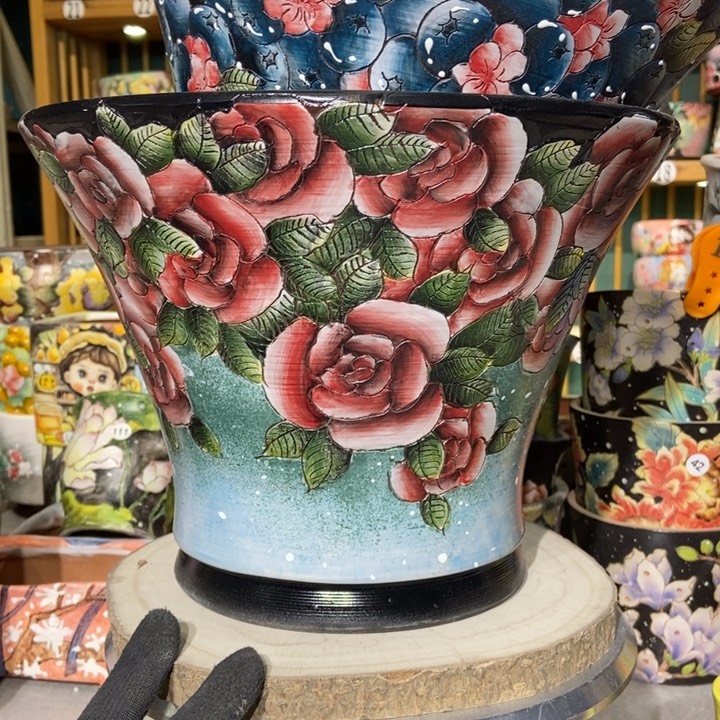 红陶景德镇艺术手绘作品