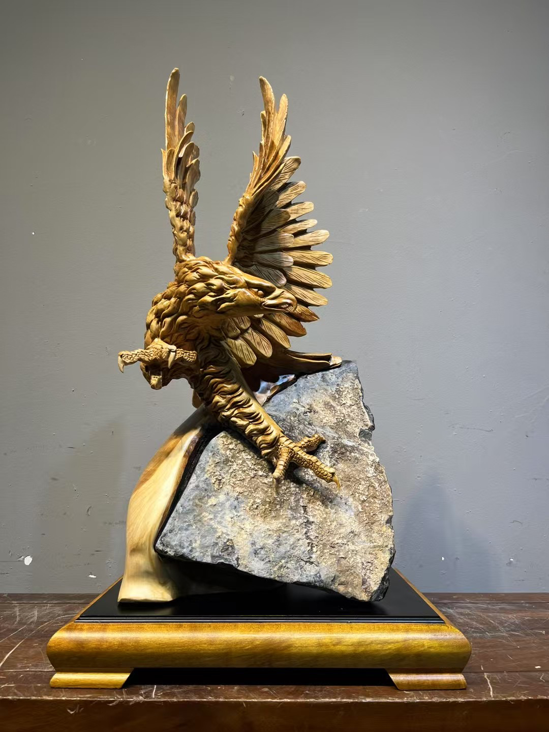 太行崖柏精雕新品，大展宏图，规格长48宽30高67