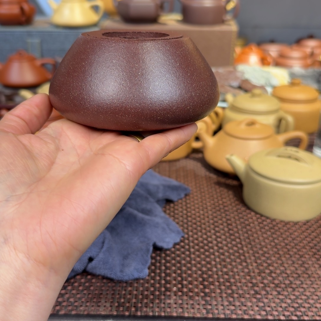 段泥茶壶桃花泥全手预售