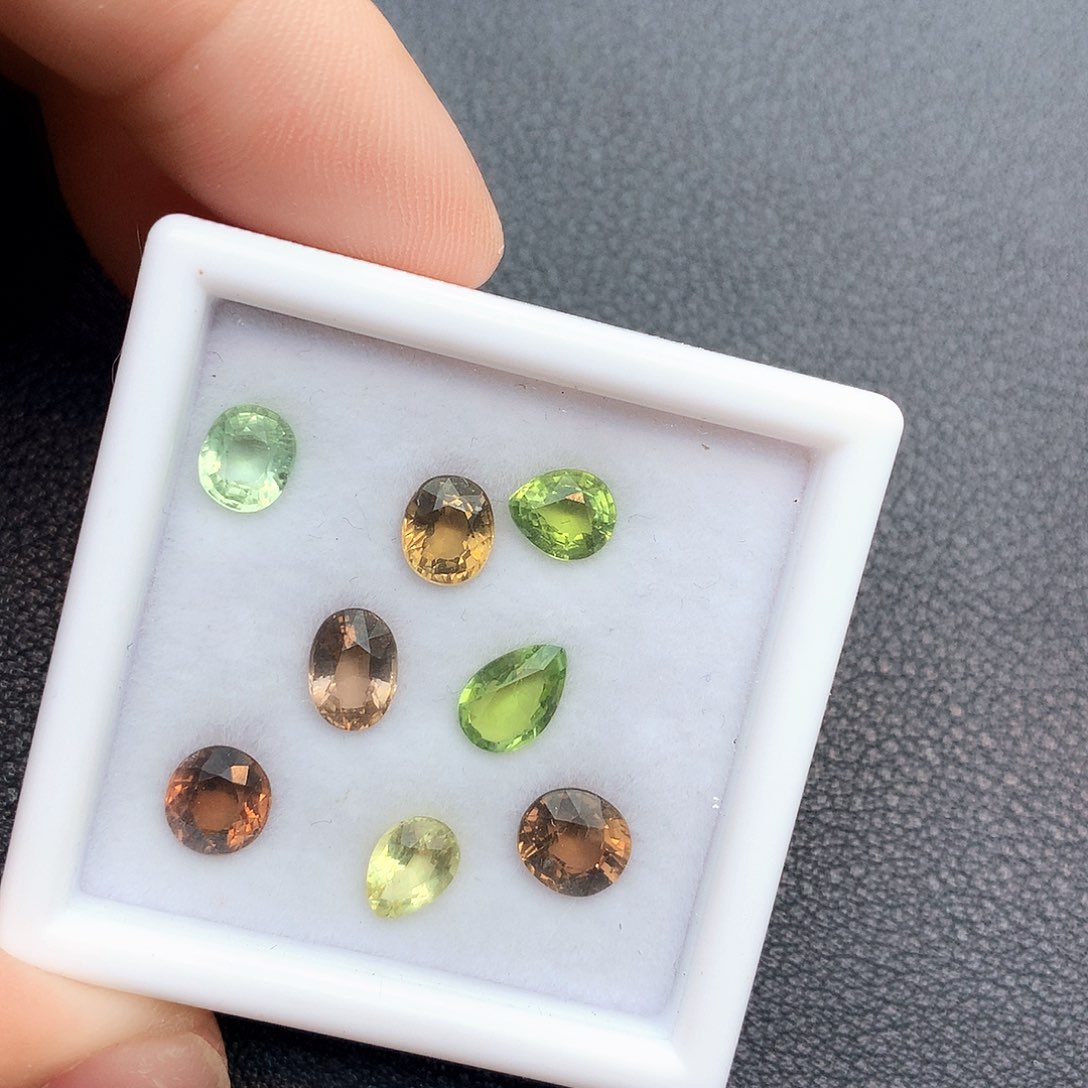 珠宝奇石银S925镶嵌碧玺天然碧玺裸石福利任选一颗