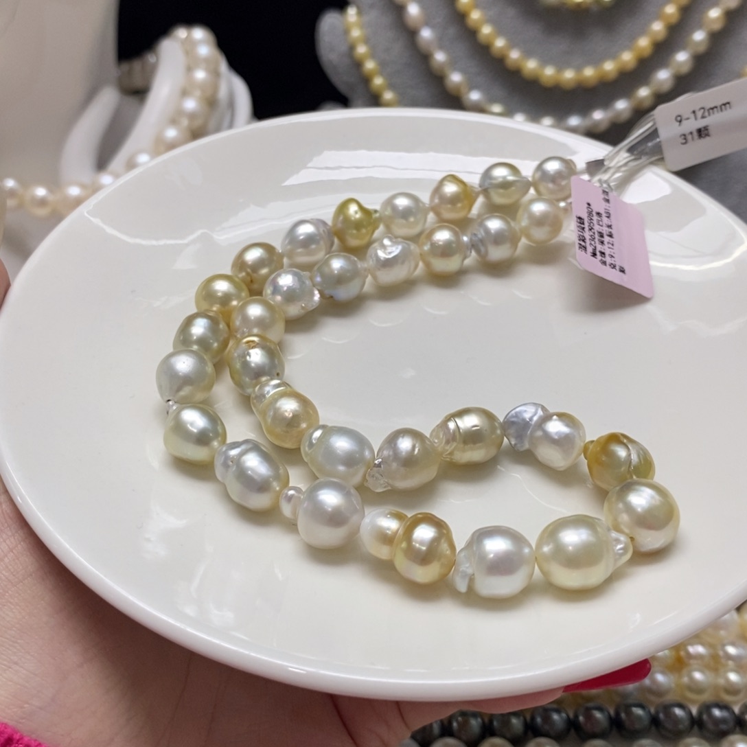 海水珍珠颈饰银S925镶嵌