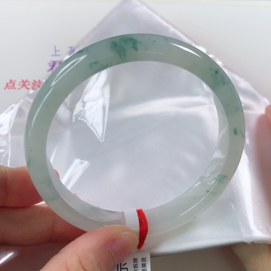 未镶嵌手镯翡翠64-65圈255