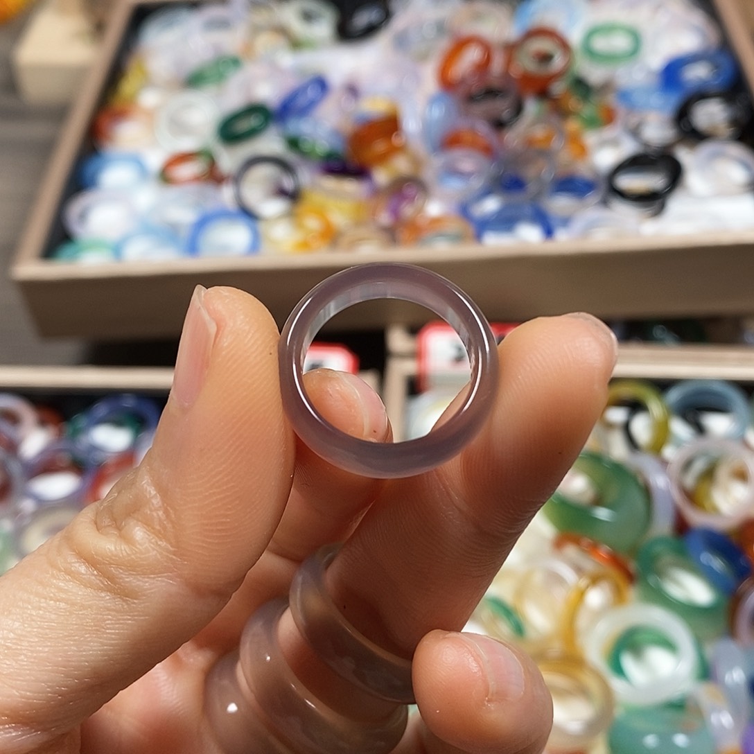 玛瑙/玉髓戒指未镶嵌Ζ****Θ