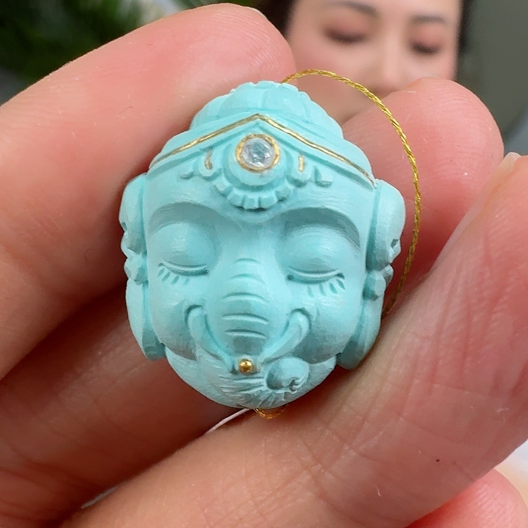 绿松石珠宝奇石未镶嵌