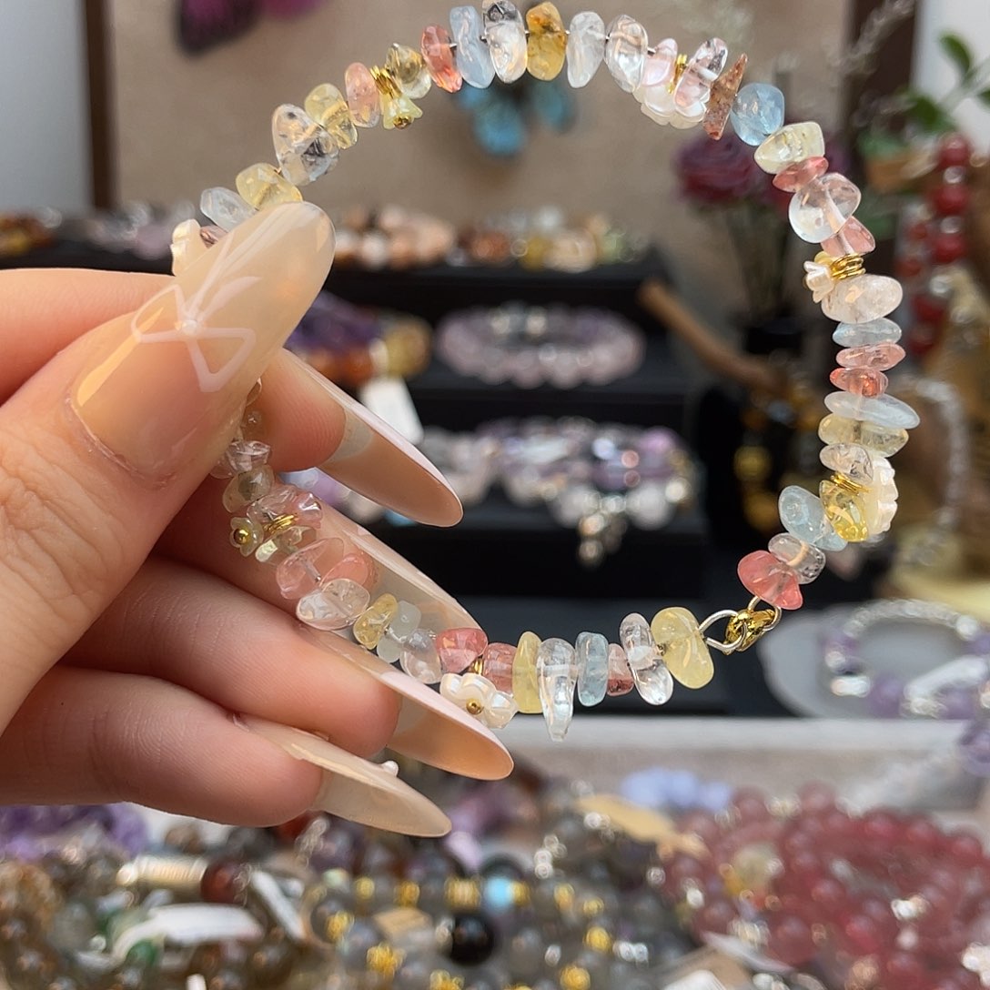 水晶手链合金多样性发其一