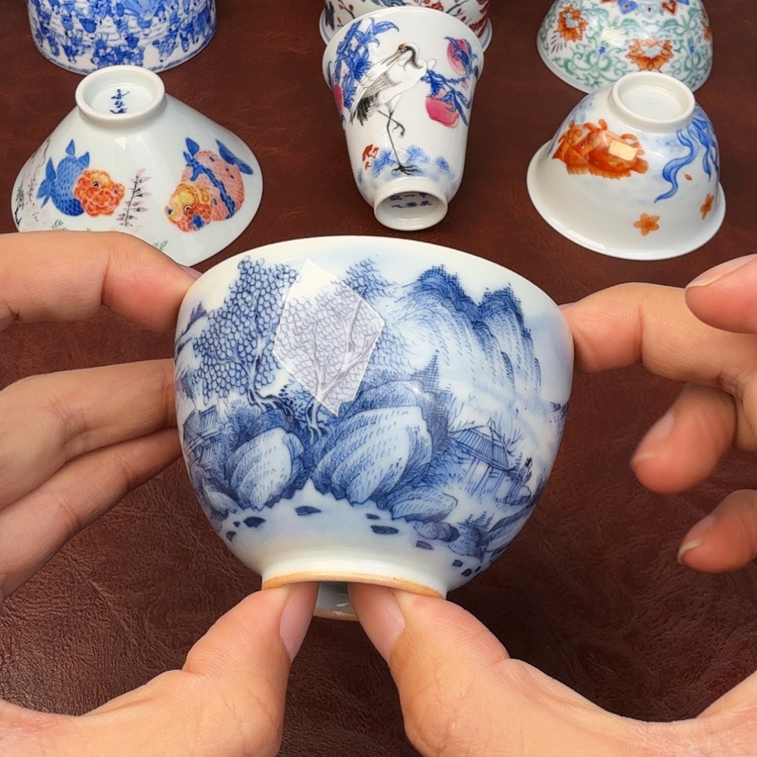 神***吧陶现代景德镇全手全手绘陶瓷