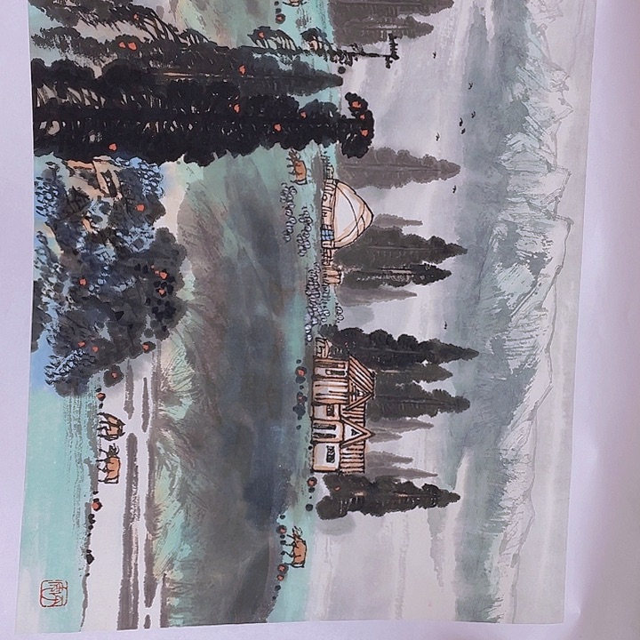 国画宋庄的一个小镇