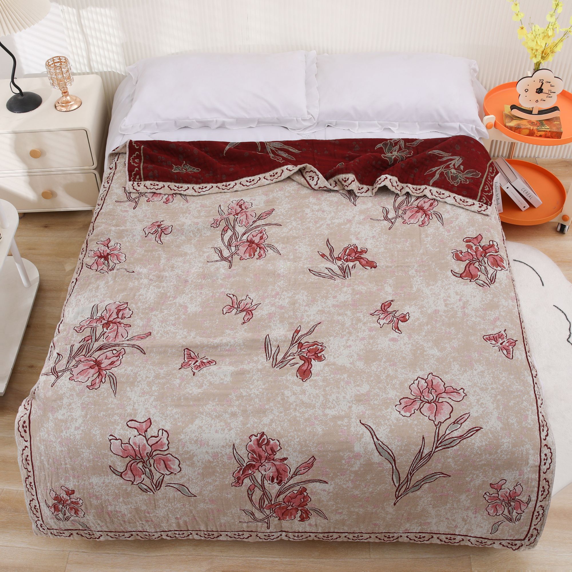  X【望春园】150*200cm高端轻奢雨露麻床盖亲肤透气可机洗