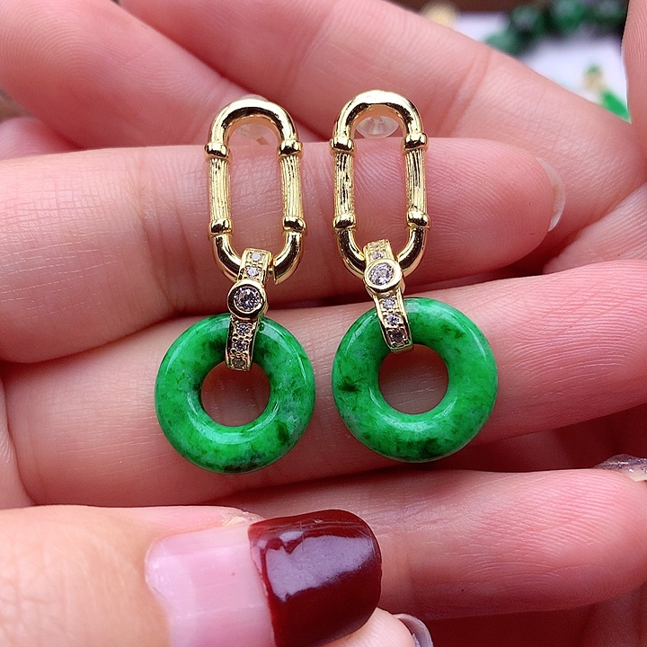 翡翠颈饰银S925镶嵌翡翠