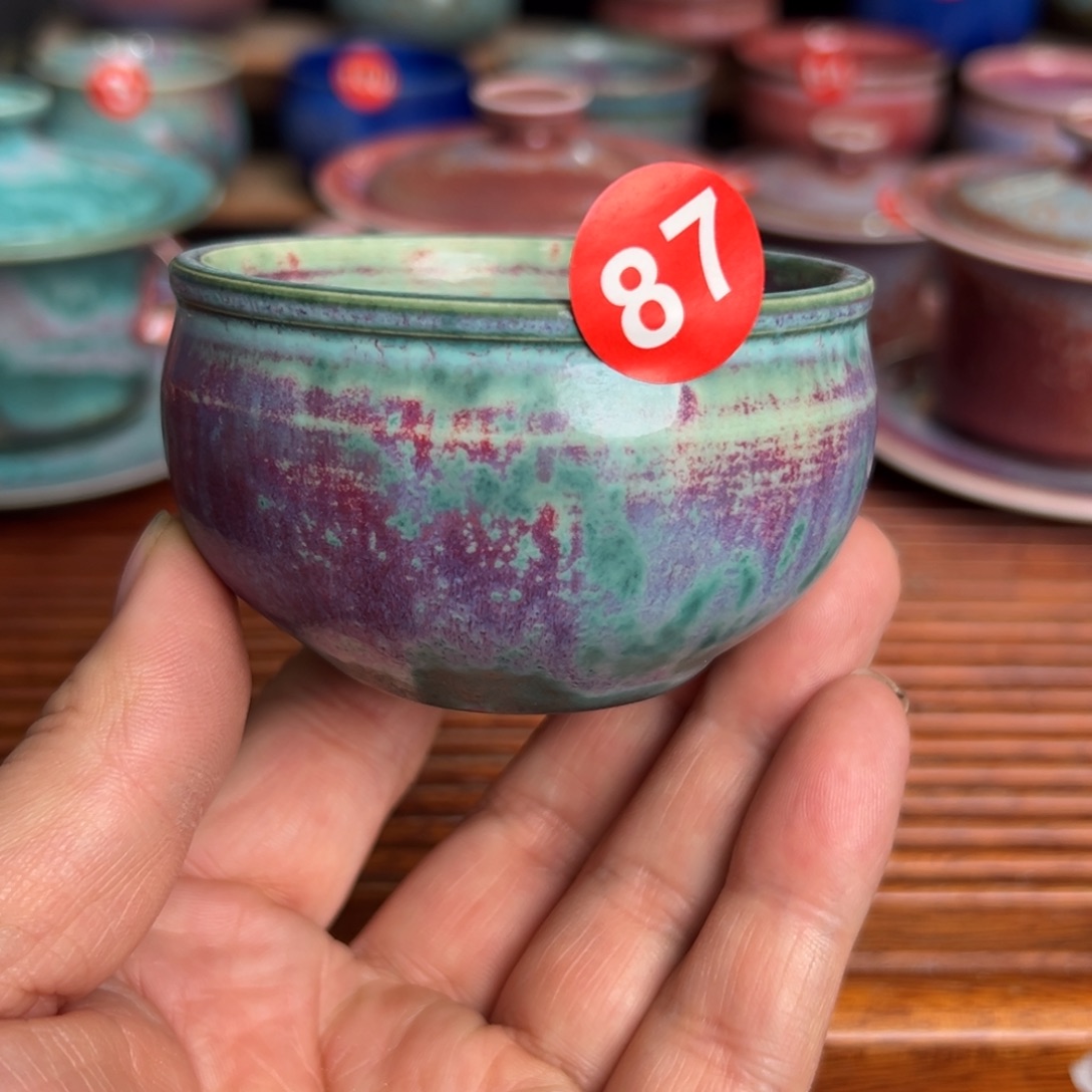 手工制作钧窑茶器