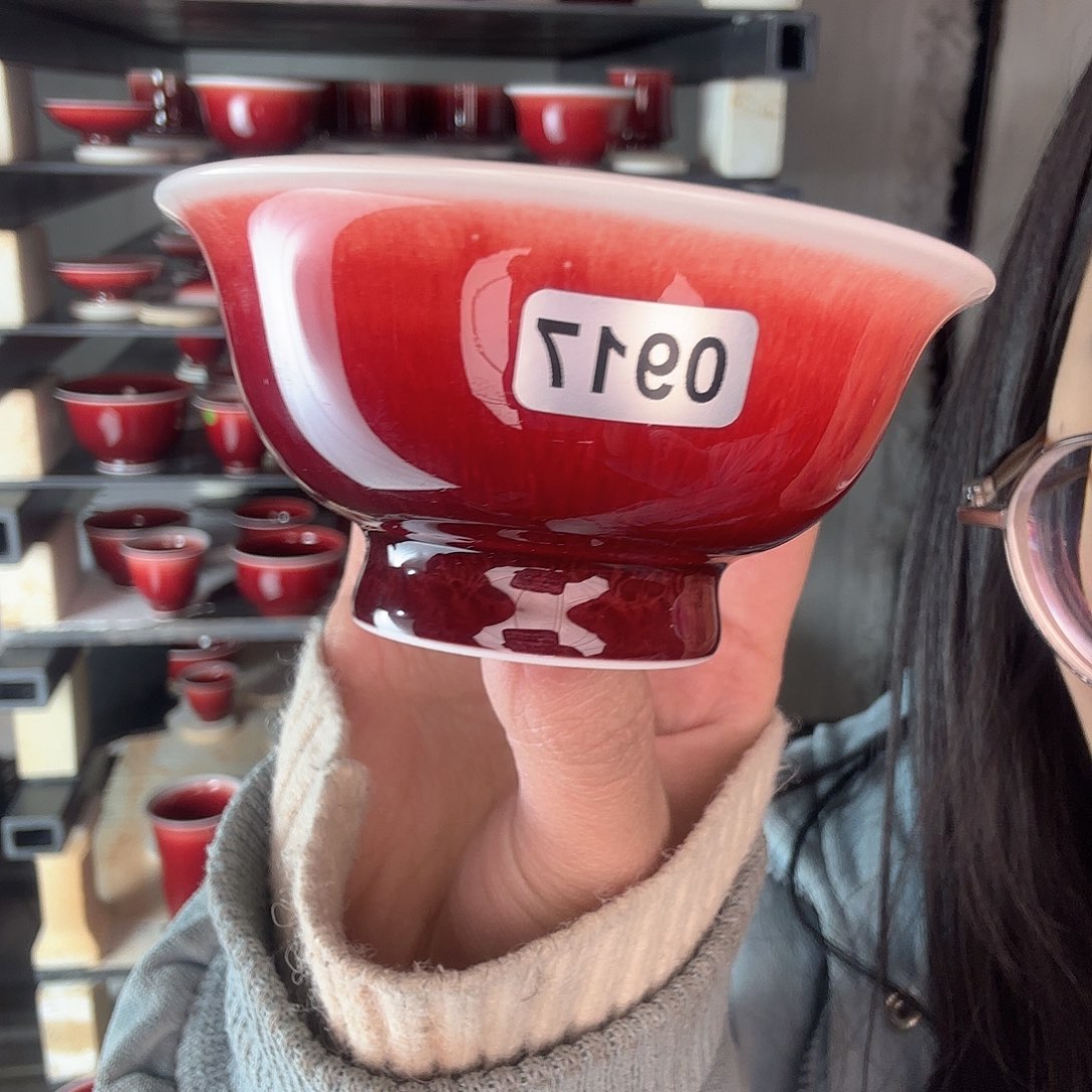 瓷片景德镇郎红陶瓷