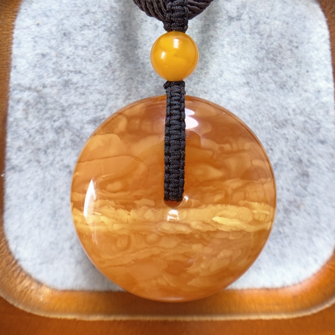 蜜蜡项链未镶嵌蜜蜡吊坠