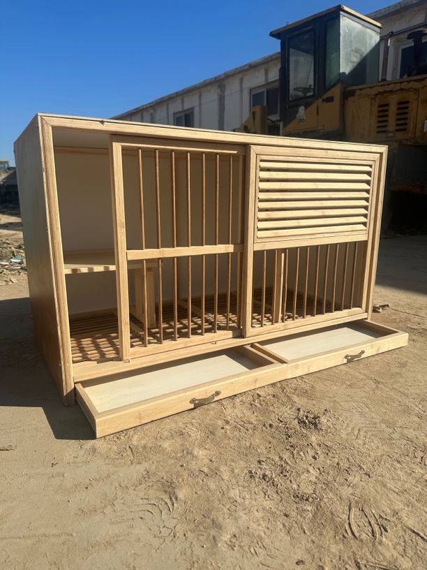 长90高50深50 竹木半百叶配对巢箱