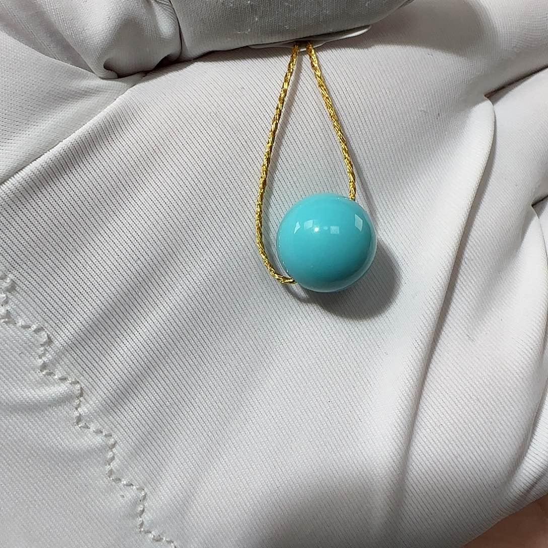 绿松石未镶嵌10mm➕单珠