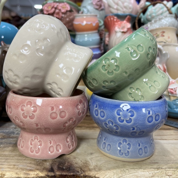 印章多肉陶瓷花盆特价上新口9高8