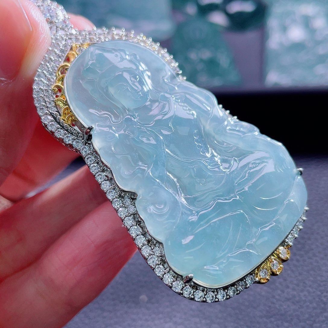 翡翠颈饰未镶嵌8586895896