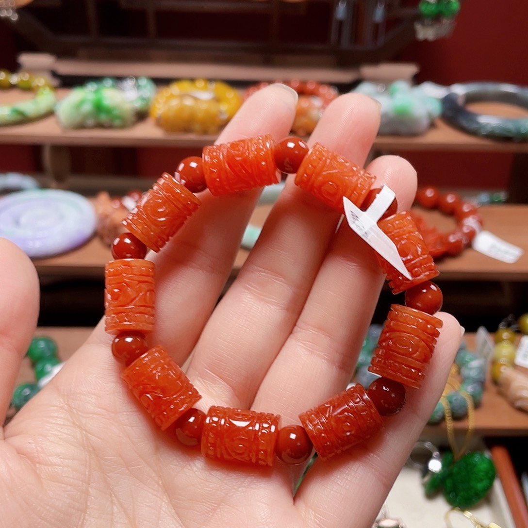 贰***娜翡翠未镶嵌手链饰品