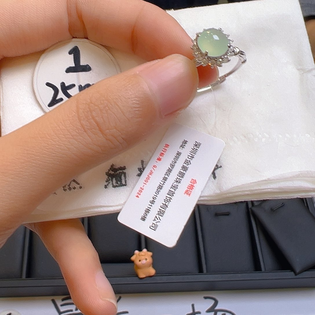 翡翠颈饰银S925镶嵌翡翠