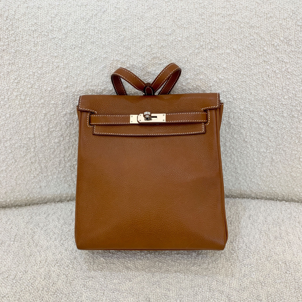 99新 Hermes/爱马仕 kelly ado D 福宝马鞍皮  栗子色0122m2 