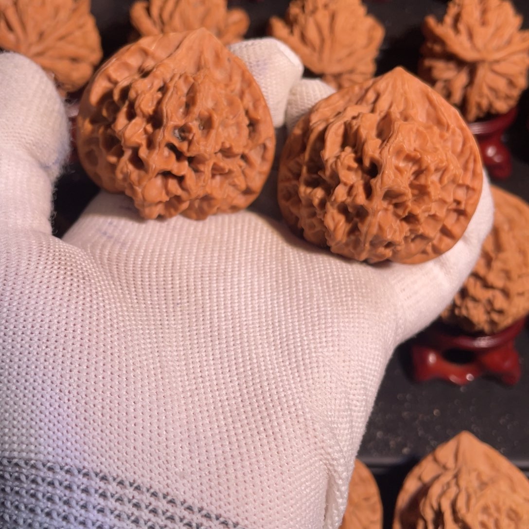 文玩核桃把件45官帽