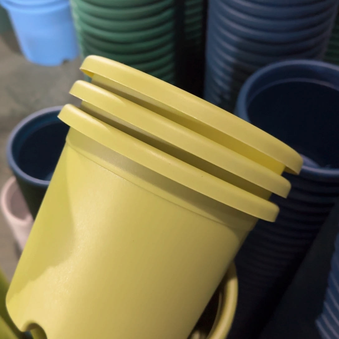 树脂四季盆2#带拖果绿微瑕13