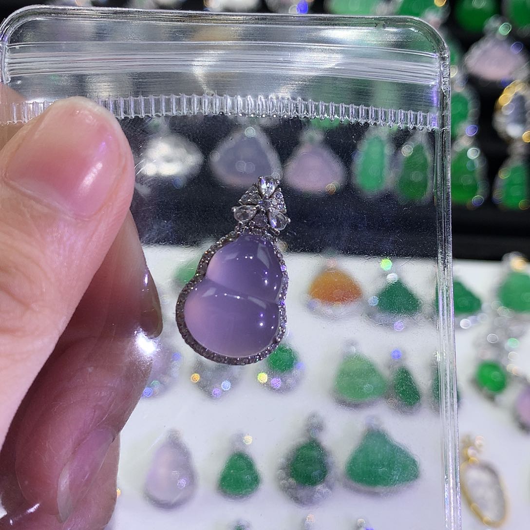 玛瑙/玉髓银S925镶嵌颈饰