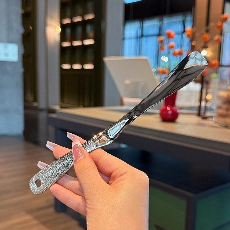 18/10果酱勺黄油勺多功能304不锈钢日式长柄包饺子掐调羹果汁搅拌