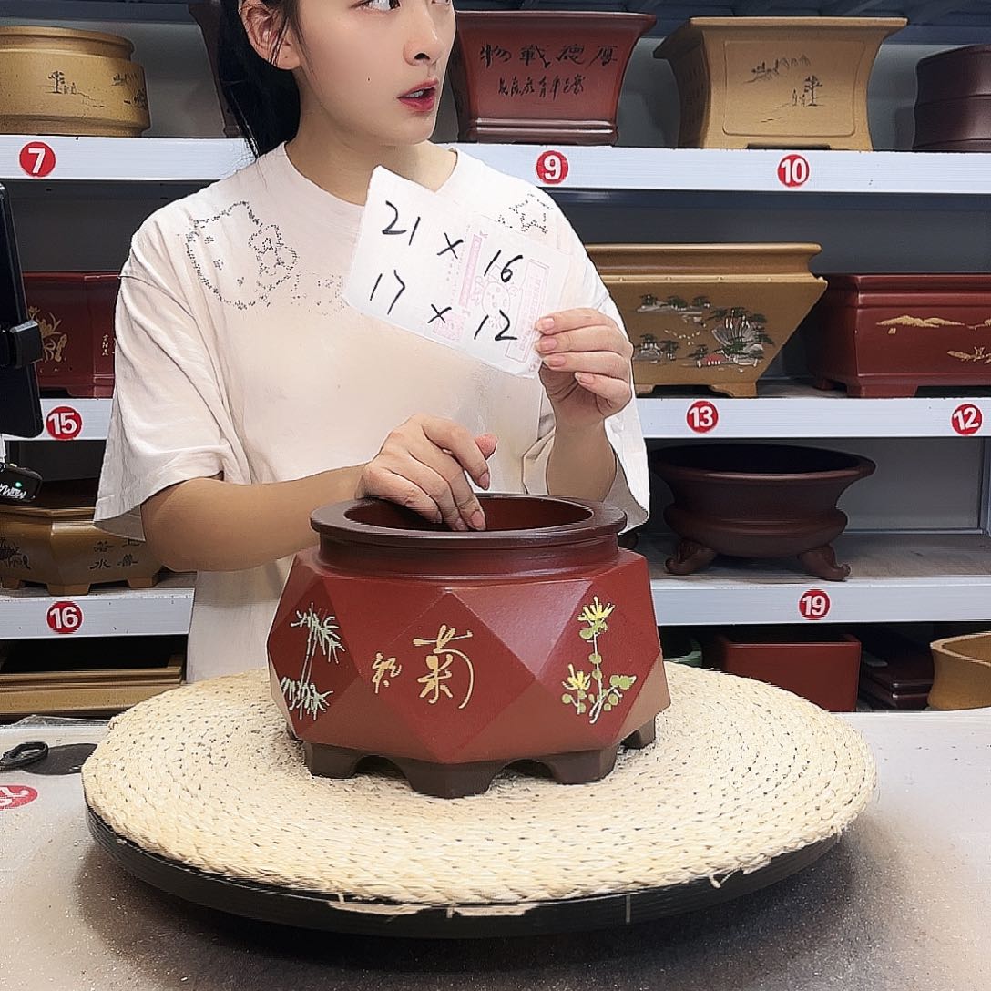 紫砂花盆紫砂花盆