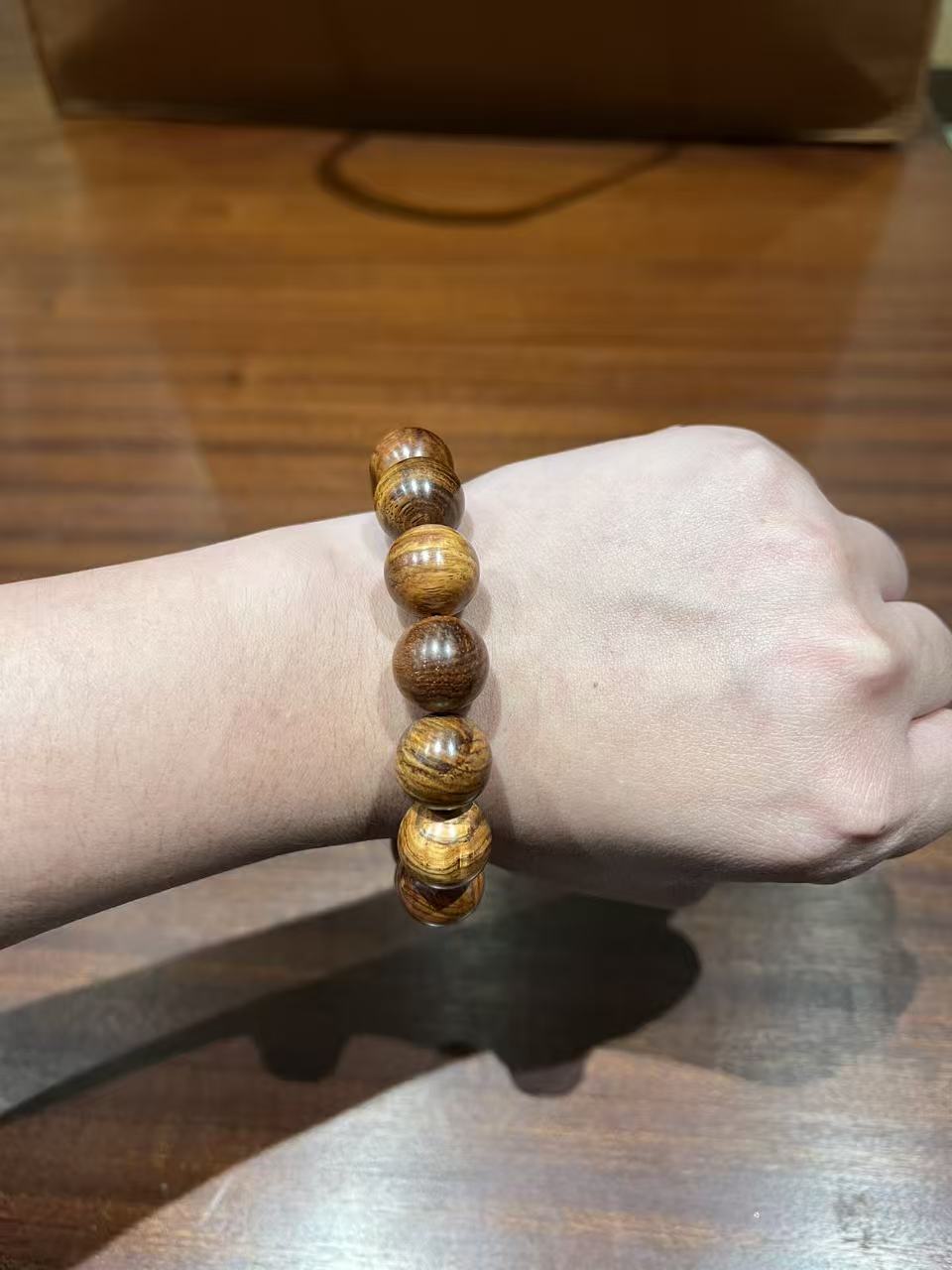 黄花手链手串1.5佛珠手串