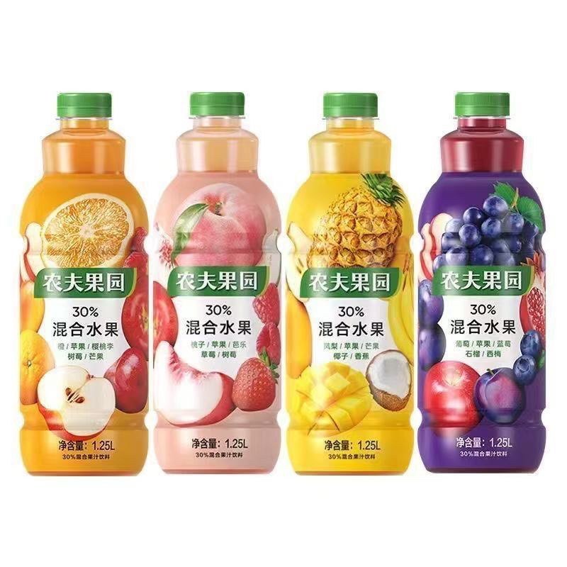 12月2号到期农夫果园1.25L混合果蔬汁饮料