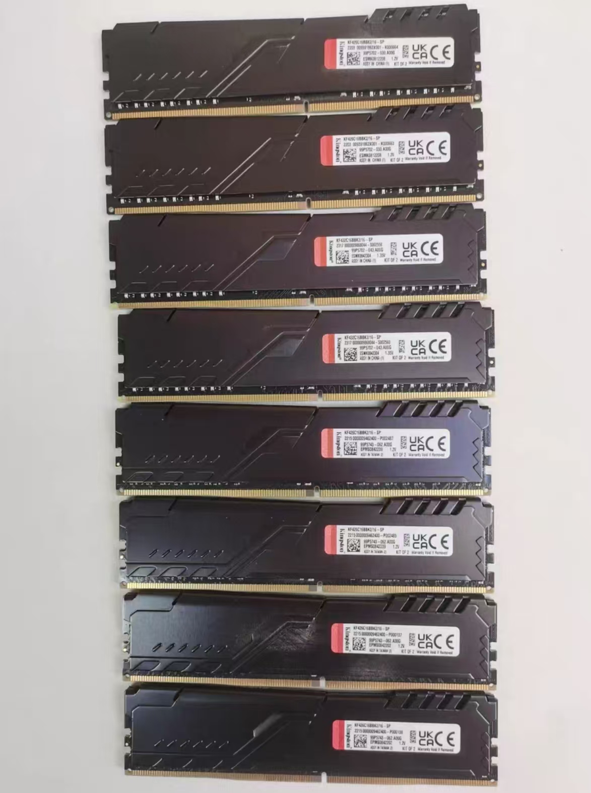 9新 Kingston/金士顿 DDR4 威刚 拆机8G 16G 32G台式电脑内存条