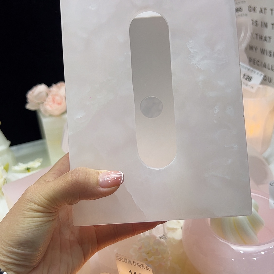 魂***球石材粉玉纸巾盒 福利不退换