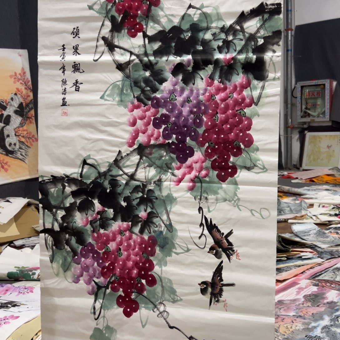 国画国画作品画心一张