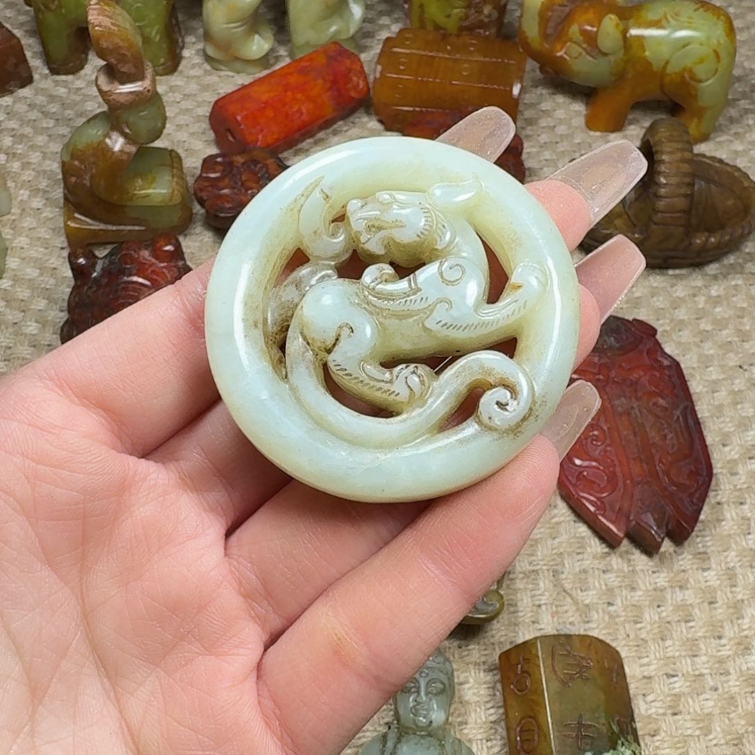 白玉菩提吊坠挂件