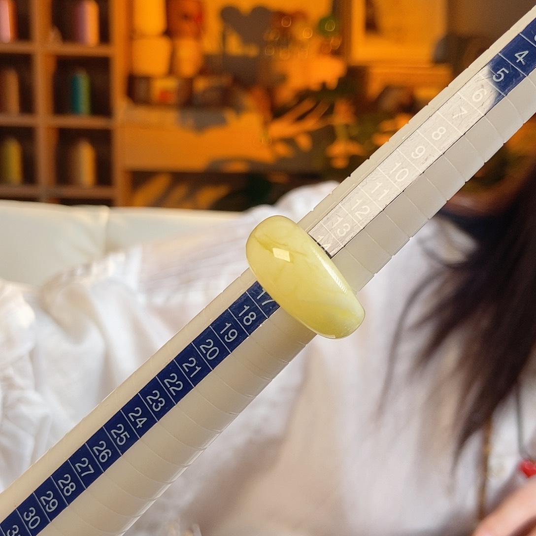未镶嵌蜜蜡戒指天然原矿蜜蜡戒指14