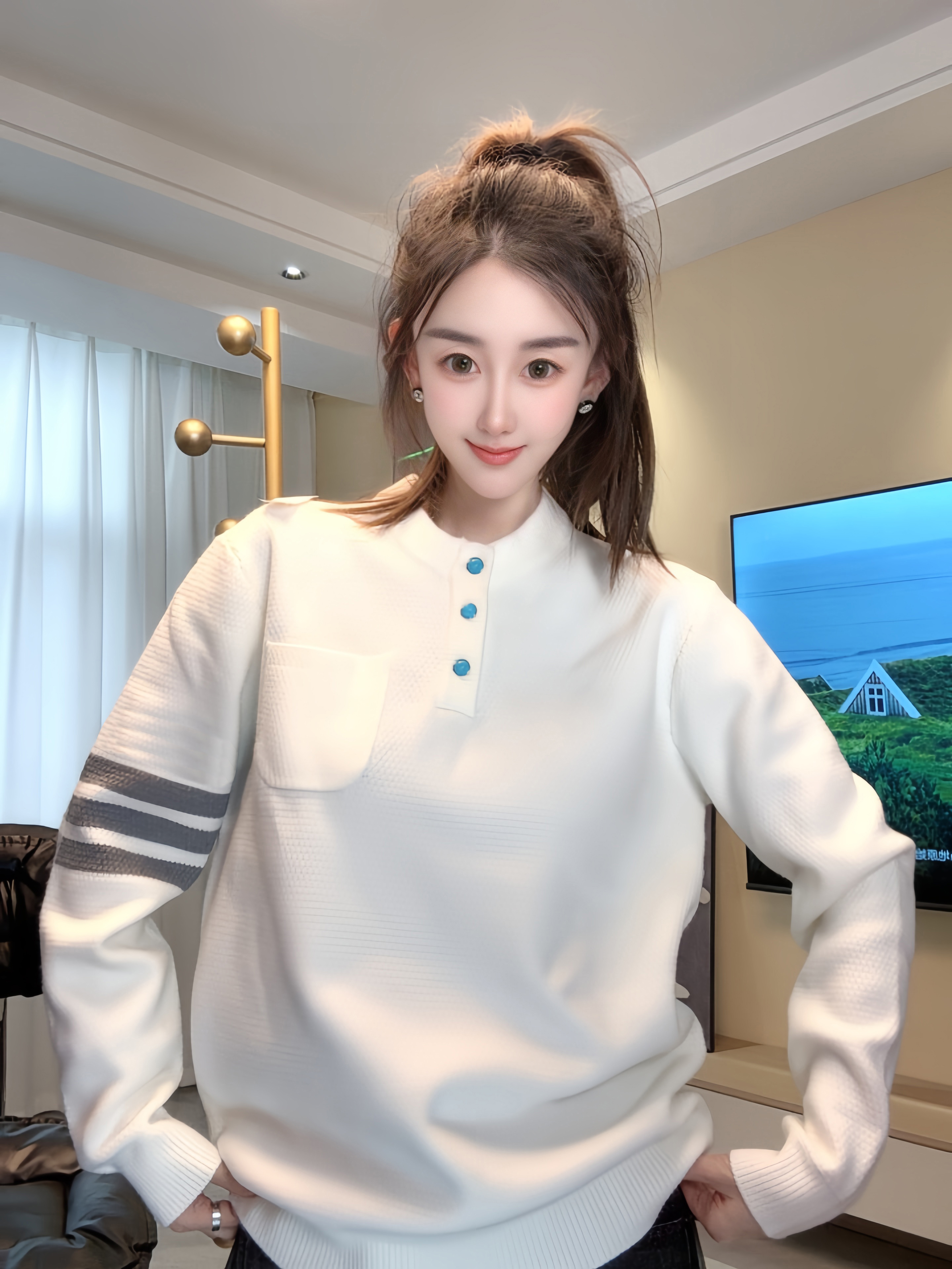 XY毛衣-秋冬季新款轻奢男女同款口袋【78303】