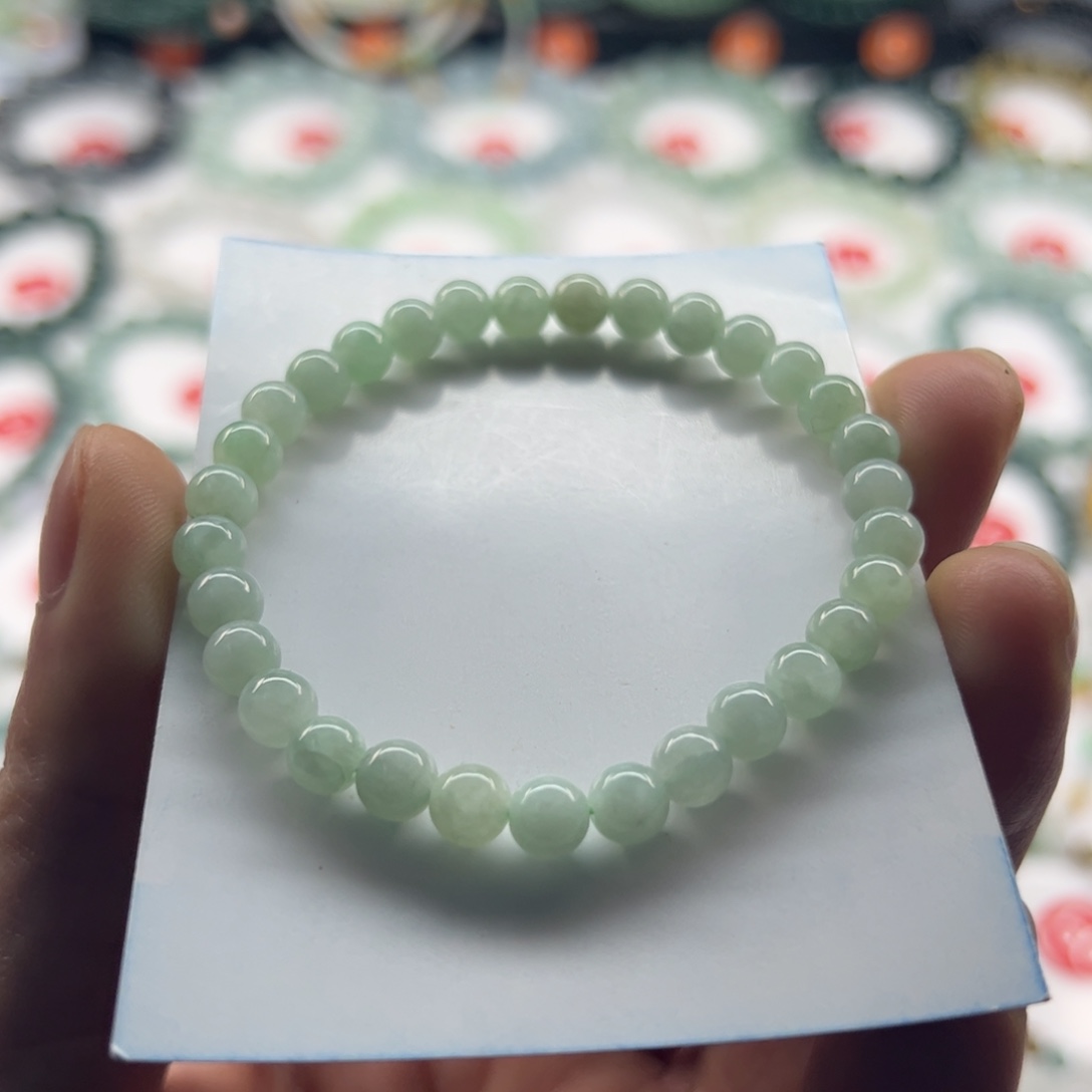 翡翠手链未镶嵌卡6