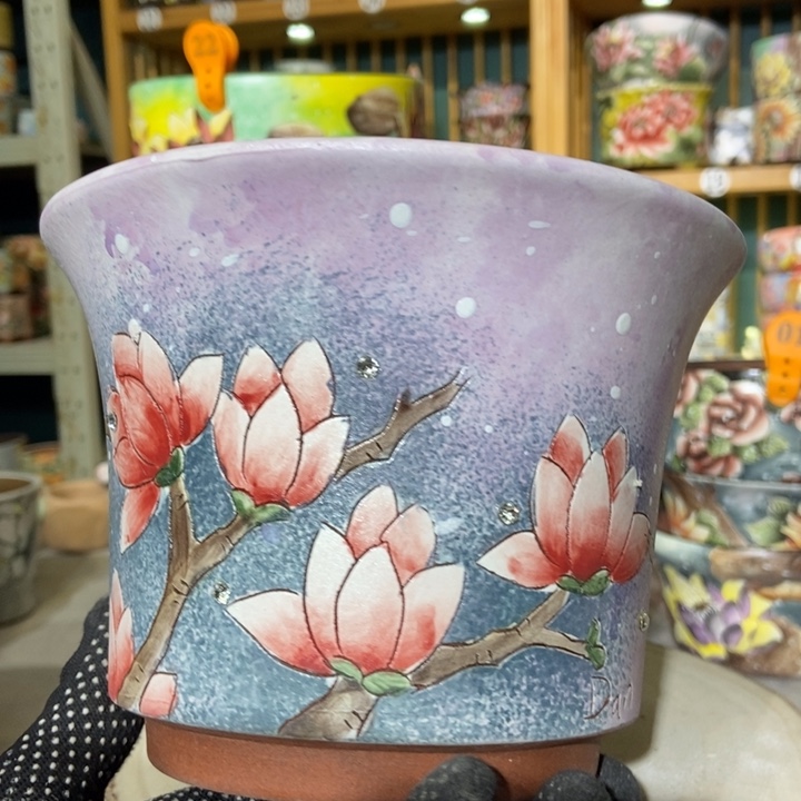 红陶景德镇艺术手绘作品