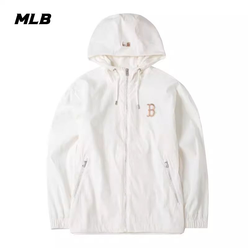 MLB连帽卫衣男女情侣款2024秋冬运动服潮流时尚夹克外套专柜正品