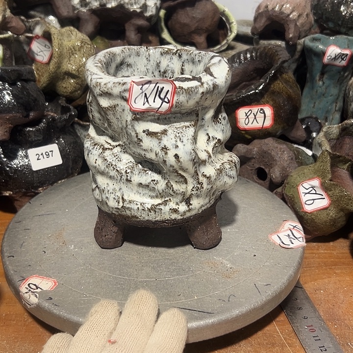 粗陶花盆制作就这样的