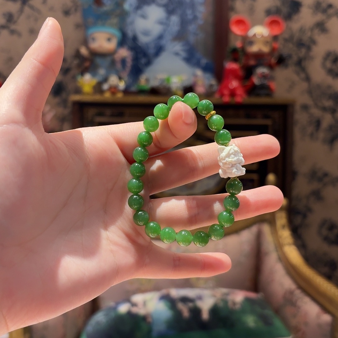 和田玉手串未镶嵌